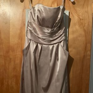 David’s bridal bridesmaids dress -champagne